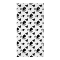 Sketchy Style Black Birds Motif Pattern Shower Curtain 36  X 72  (stall)  by dflcprintsclothing