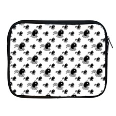 Sketchy Style Black Birds Motif Pattern Apple Ipad 2/3/4 Zipper Cases by dflcprintsclothing