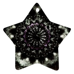 Moody Mandala Ornament (star) by MRNStudios