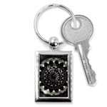 Moody Mandala Key Chain (Rectangle) Front