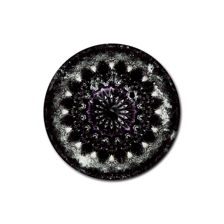 Moody Mandala Rubber Coaster (Round) 