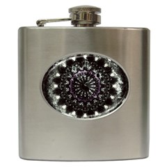 Moody Mandala Hip Flask (6 Oz) by MRNStudios