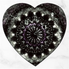 Moody Mandala Jigsaw Puzzle (heart) by MRNStudios