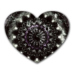 Moody Mandala Heart Mousepads by MRNStudios