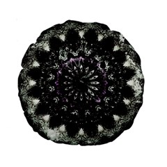 Moody Mandala Standard 15  Premium Round Cushions by MRNStudios