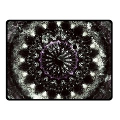 Moody Mandala Double Sided Fleece Blanket (small)  by MRNStudios