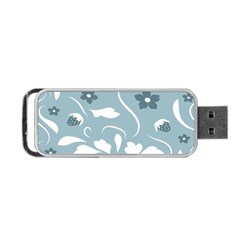 Folk Flowers Pattern Floral Surface Design Seamless Pattern Portable Usb Flash (one Side) by Eskimos