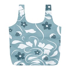 Folk Flowers Pattern Floral Surface Design Seamless Pattern Full Print Recycle Bag (l) by Eskimos