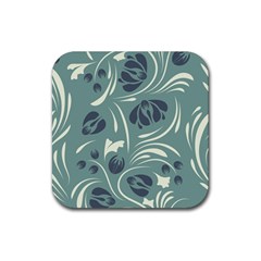 Folk Flowers Pattern Floral Surface Design Seamless Pattern Rubber Coaster (square)  by Eskimos