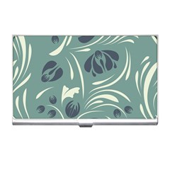 Folk Flowers Pattern Floral Surface Design Seamless Pattern Business Card Holder by Eskimos