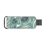 Folk flowers pattern Floral surface design Seamless pattern Portable USB Flash (Two Sides) Front