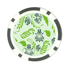 Folk Flowers Pattern Floral Surface Design Seamless Pattern Poker Chip Card Guard (10 Pack) by Eskimos