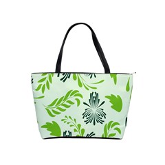 Folk Flowers Pattern Floral Surface Design Seamless Pattern Classic Shoulder Handbag by Eskimos