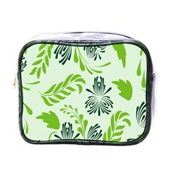 Folk Flowers Pattern Floral Surface Design Seamless Pattern Mini Toiletries Bag (one Side) by Eskimos