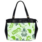 Folk flowers pattern Floral surface design Seamless pattern Oversize Office Handbag (2 Sides) Front