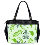 Folk flowers pattern Floral surface design Seamless pattern Oversize Office Handbag (2 Sides) Back