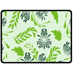 Folk Flowers Pattern Floral Surface Design Seamless Pattern Double Sided Fleece Blanket (large)  by Eskimos