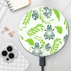 Folk Flowers Pattern Floral Surface Design Seamless Pattern Wireless Charger by Eskimos