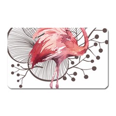 Watercolor Flamingo Magnet (rectangular) by webstylecreations