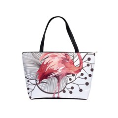 Watercolor Flamingo Classic Shoulder Handbag by webstylecreations