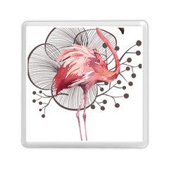 Watercolor Flamingo Memory Card Reader (square) by webstylecreations