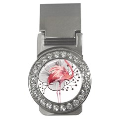 Watercolor Flamingo Money Clips (cz)  by webstylecreations