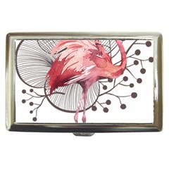 Watercolor Flamingo Cigarette Money Case by webstylecreations