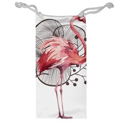 Watercolor Flamingo Jewelry Bag by webstylecreations