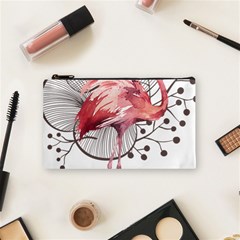 Watercolor Flamingo Cosmetic Bag (small)