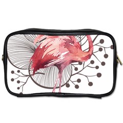 Watercolor Flamingo Toiletries Bag (one Side) by webstylecreations