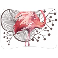 Watercolor Flamingo Velour Seat Head Rest Cushion by webstylecreations