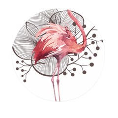 Watercolor Flamingo Mini Round Pill Box by webstylecreations