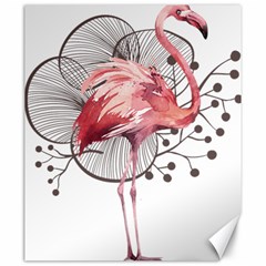 Watercolor Flamingo Canvas 20  X 24  by webstylecreations