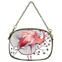 Watercolor Flamingo Chain Purse (one Side) by webstylecreations