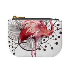 Watercolor Flamingo Mini Coin Purse by webstylecreations