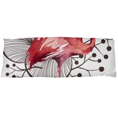 Watercolor Flamingo Body Pillow Case Dakimakura (two Sides) by webstylecreations