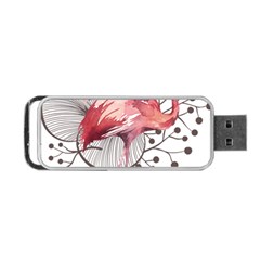 Watercolor Flamingo Portable Usb Flash (one Side) by webstylecreations