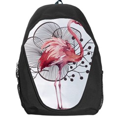 Watercolor Flamingo Backpack Bag by webstylecreations