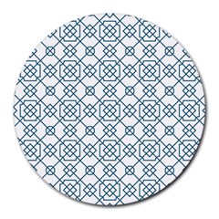 Arabic Vector Seamless Pattern Round Mousepads by webstylecreations