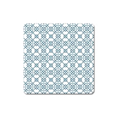 Arabic Vector Seamless Pattern Square Magnet by webstylecreations