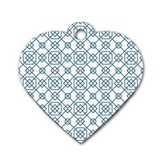 Arabic Vector Seamless Pattern Dog Tag Heart (one Side) by webstylecreations