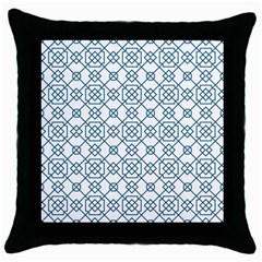 Arabic Vector Seamless Pattern Throw Pillow Case (black) by webstylecreations