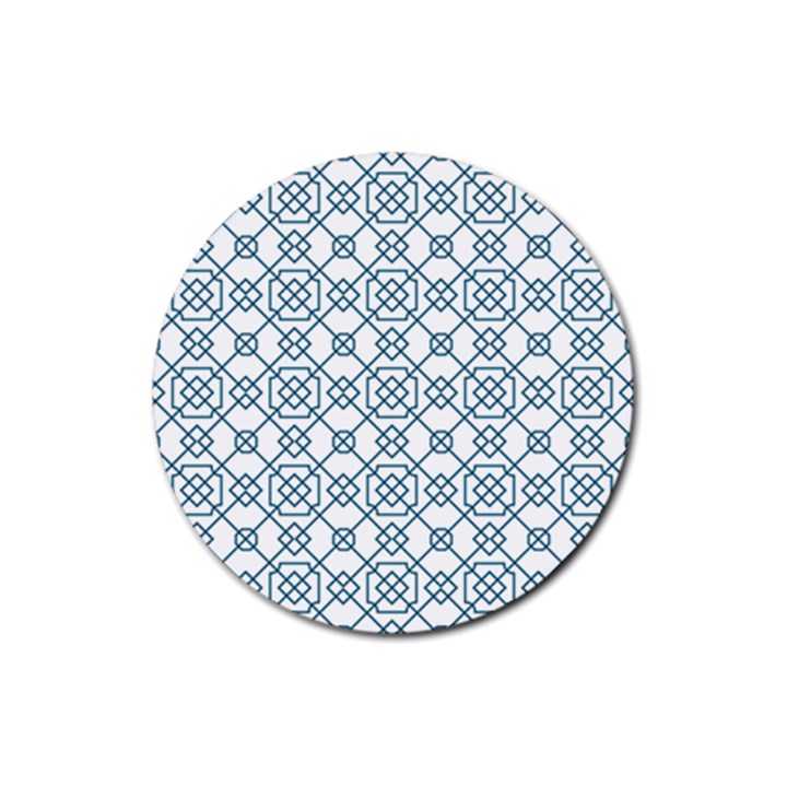 Arabic Vector Seamless Pattern Rubber Round Coaster (4 pack) 