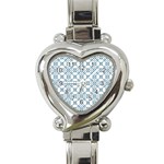 Arabic Vector Seamless Pattern Heart Italian Charm Watch Front