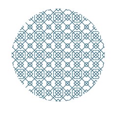 Arabic Vector Seamless Pattern Mini Round Pill Box by webstylecreations