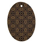 Art deco vector pattern Ornament (Oval) Front