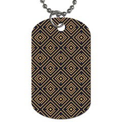 Art Deco Vector Pattern Dog Tag (two Sides) by webstylecreations