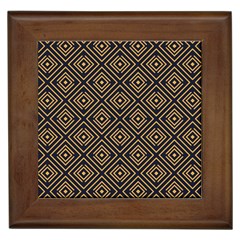 Art Deco Vector Pattern Framed Tile by webstylecreations