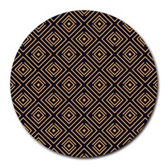 Art Deco Vector Pattern Round Mousepads by webstylecreations