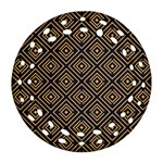 Art deco vector pattern Round Filigree Ornament (Two Sides) Front